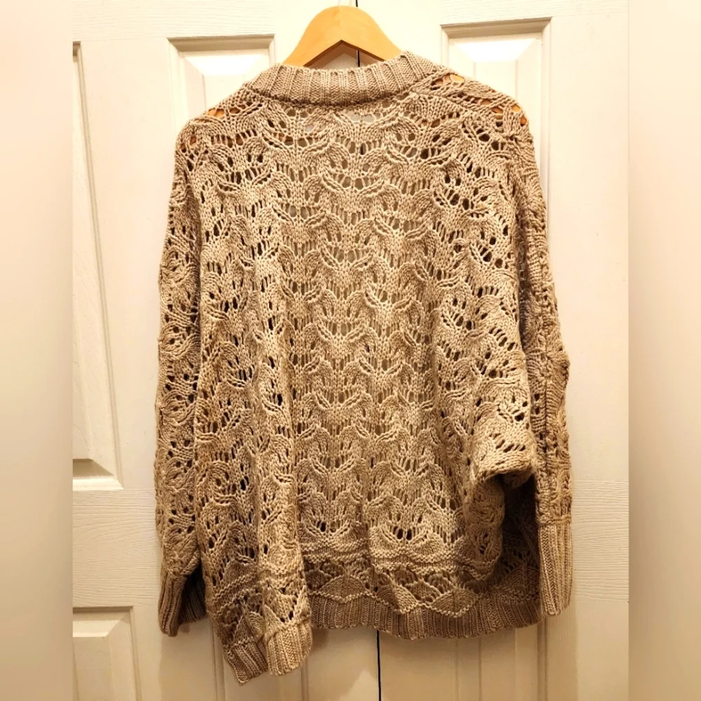 ee:some Women’s Comfy Open Front Oversized Cardigan Crochet-Size S\M- NWOT - Picture 2 of 4